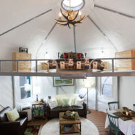 camping in a yurt